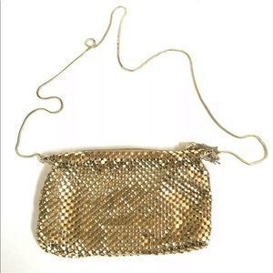 Anabella Gold Metal Sequin Mesh Purse Evening
